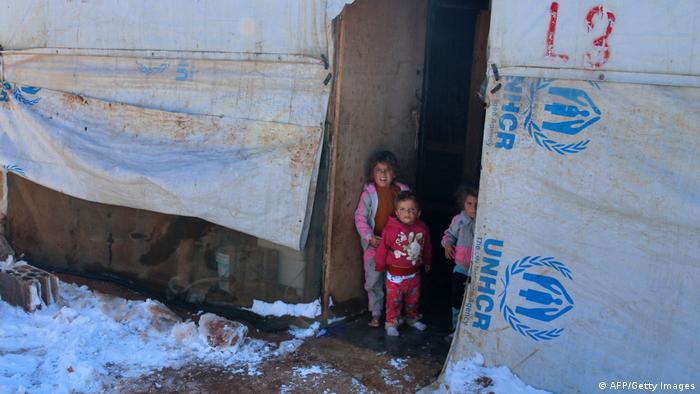Libanon Flüchtlingszentrum al-Hilal bei Baalbek | Winter & Schnee, Geflüchtete