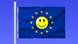 Flagge der Europaeischen Gemeinschaft mit Smiley Flagge der Europaeischen Gemeinschaft mit Smiley
