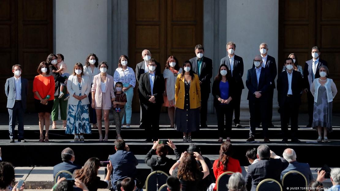Miembros del nuevo Gobierno de Gabriel Boric en enero de 2022.