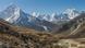 Ama Dablam and other peaks of the Everset Region seen from the trail above Dughla Ama Dablam and other peaks of the Everset Region seen from the trail above Dughla