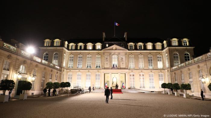 Paris Elysee-Palast bei Nacht