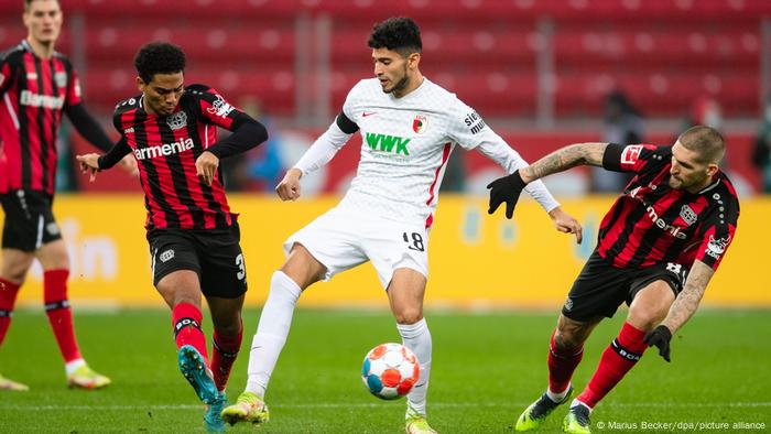 Ricardo Pepi on the ball for Augsburg