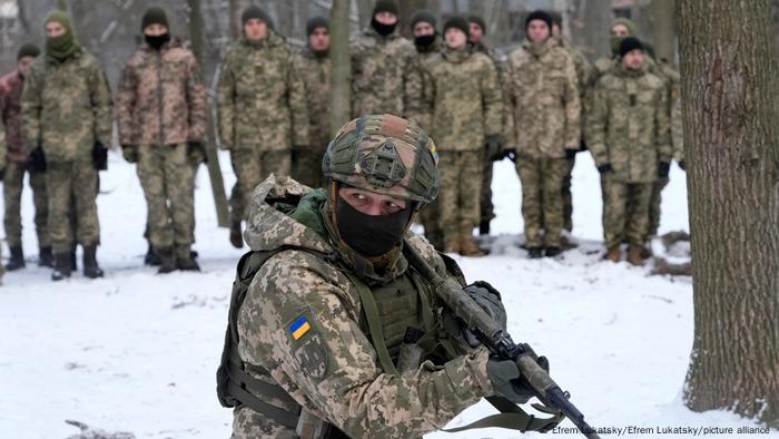Jeden z vojáků ukrajinské územní obrany 