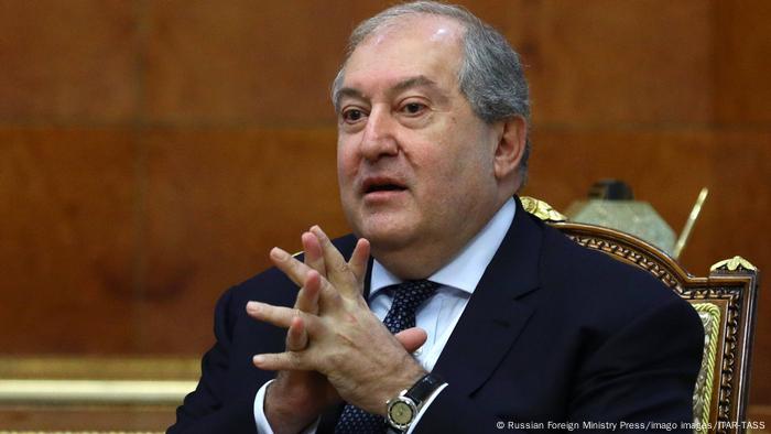 Outgoing Armenian president Armen Sarkissian