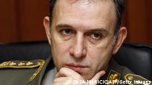 Photo taken December 23, 2008 shows Lieutenant General Zdravko Ponos, Serbian army chief of staff in Belgrade. Serbian President Boris Tadic has sacked his army chief of staff Zdravko Ponos on December 30, 2008 due to differences over defence issues. AFP PHOTO / SASA MARICIC SERBIA OUT (Photo credit should read SASA MARICIC/AFP via Getty Images)