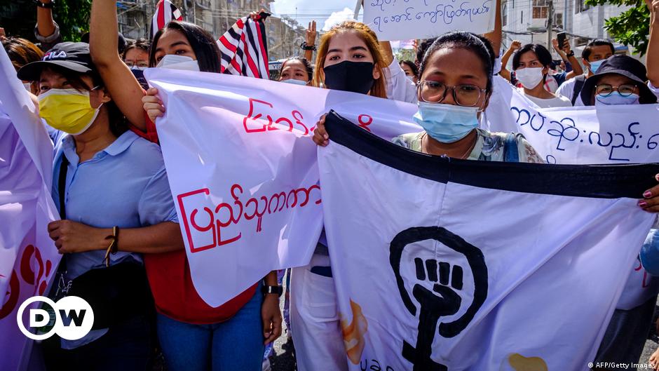 Frauen stehen in Myanmar an vorderster Front