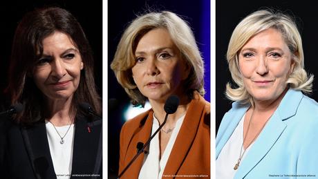 Anne Hidalgo, Valerie Pecresse y Marine le Pen.