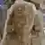 La estatua en forma de esfinge de Amenhotep III desenterrada del Templo Mortuorio de Amenhotep III en Luxor, Egipto. 