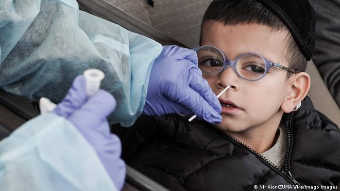 Israeli child tested for coronavirus antigen