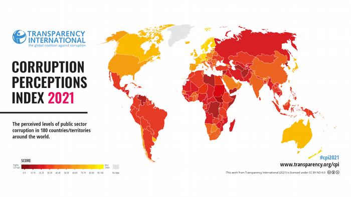 Transparency International 2021 Corruption Perceptions Index 