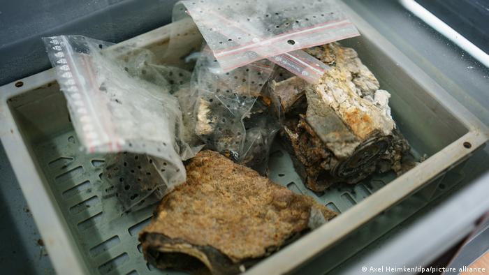 Фрагменты шифровальных машин, найденные на дне Балтийского моря 