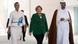 Der Emir des Staates Katar, Scheich Hamad bin Khalifa Al Thani (r.) und seine Ehefrau, Scheicha Mozah Bint Nasser Al Missned (l.) in Berlin mit Bundeskanzlerin Angela Merkel (Foto: Axel Schmidt/dapd) Der Emir des Staates Katar, Scheich Hamad bin Khalifa Al Thani (r.) und seine Ehefrau, Scheicha Mozah Bint Nasser Al Missned (l.) in Berlin mit Bundeskanzlerin Angela Merkel (Foto: Axel Schmidt/dapd)