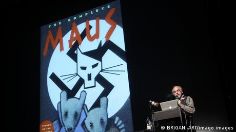 Author Art Spiegelman reads from his book in Berlin