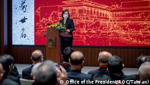 Taiwan President Tsai Ing-wen attends the opening of Chiang Ching-Kuo Presidential Library in Taipei