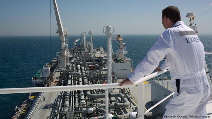 Terminal de gas natural de Israel en el Mediterráneo.