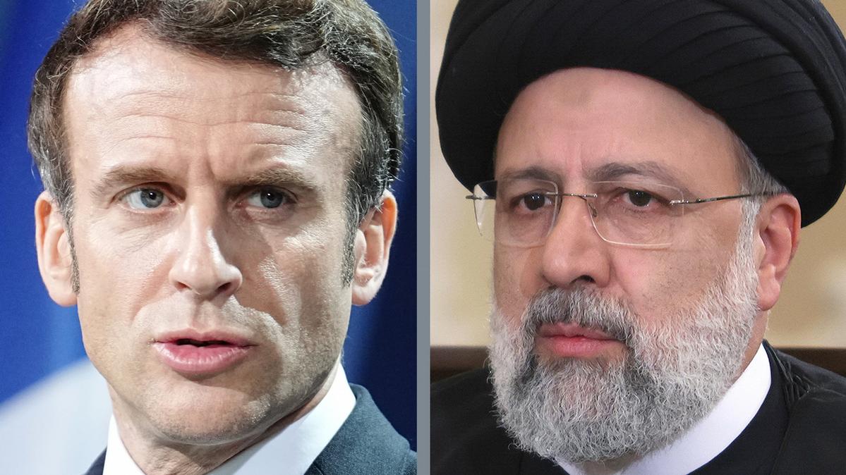 Emmanuel Macron und Ibrahim Raisi