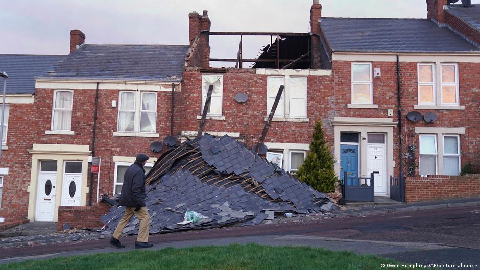 Deaths reported as Storm Malik pounds Northern Europe