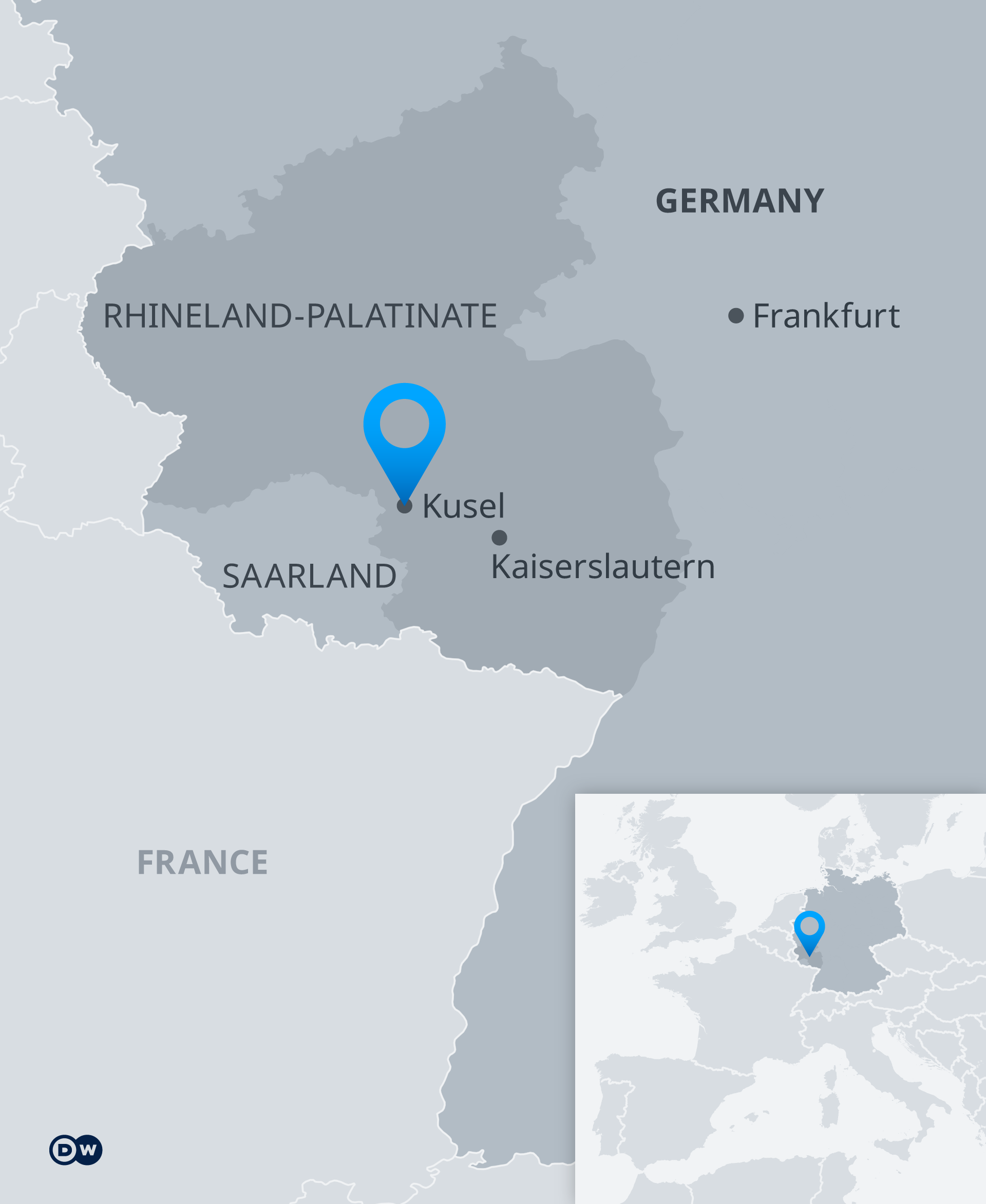 Germany Ramstein Map