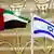 The flags of the UAE and Israel