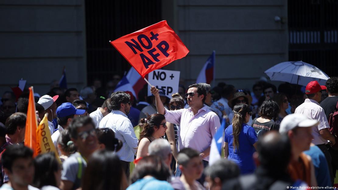 Protesta cotra las AFP, en 2016.