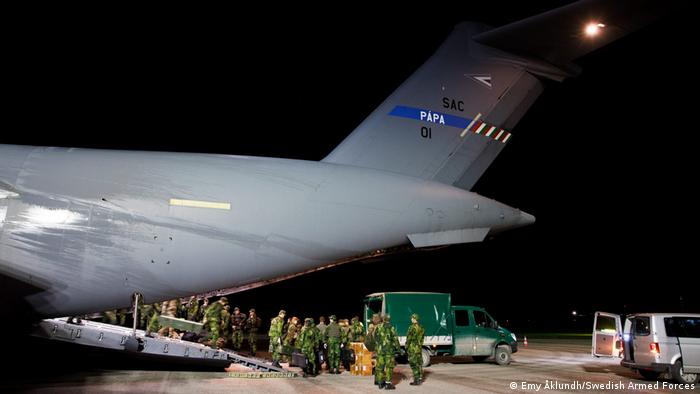 В средата на януари на о-в Готланд пристигнаха военни подкрепления