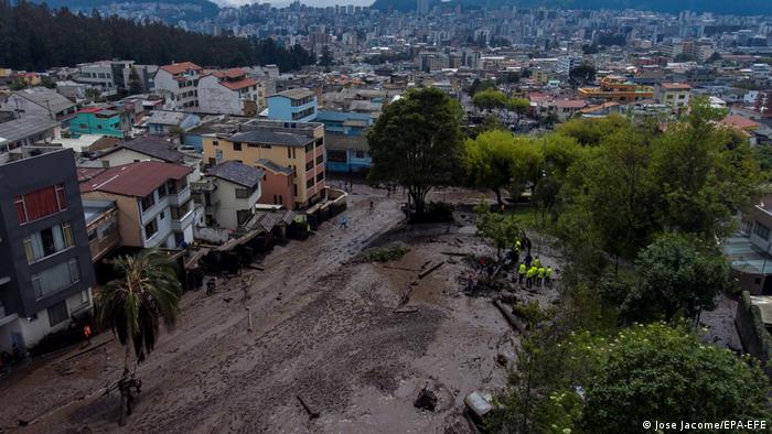 Ecuador Erdrutsch in Quito