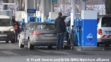 21.01.2022, München, Benzinpreise auf Rekordniveau. Aral Tankstelle, Dieselpreis, Diesel, Super E10.