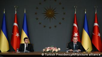 Οι πρόεδροι της Τουρκίας και Ουκρανίας στην κοινή συνέντευξη τύπου