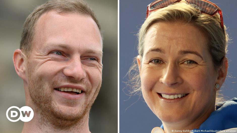 Peking 2022: Claudia Pechstein und Francesco Friedrich tragen deutsche Fahne