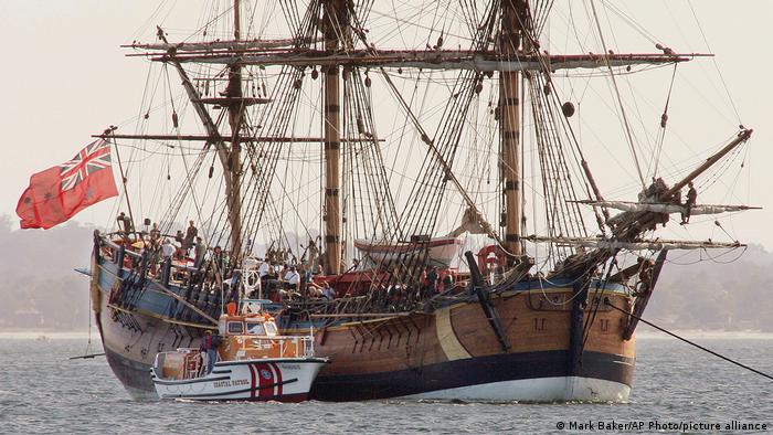 Replica of the Endeavour in Botany Bay, Sydney