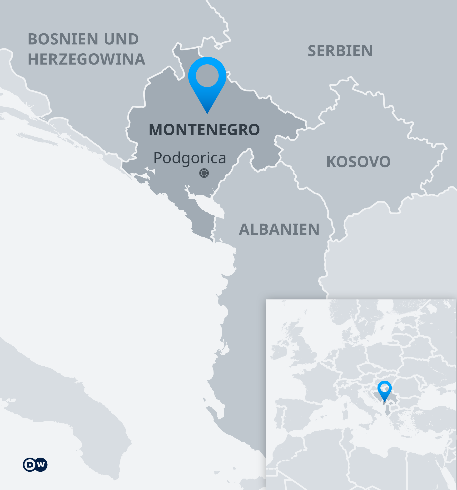 Karte Montenegro DE