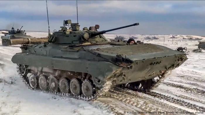Военная техника во время российско-белорусских учений, февраль 2022 года