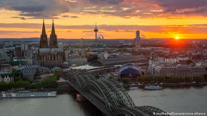 A panorama view of Cologne, Germany