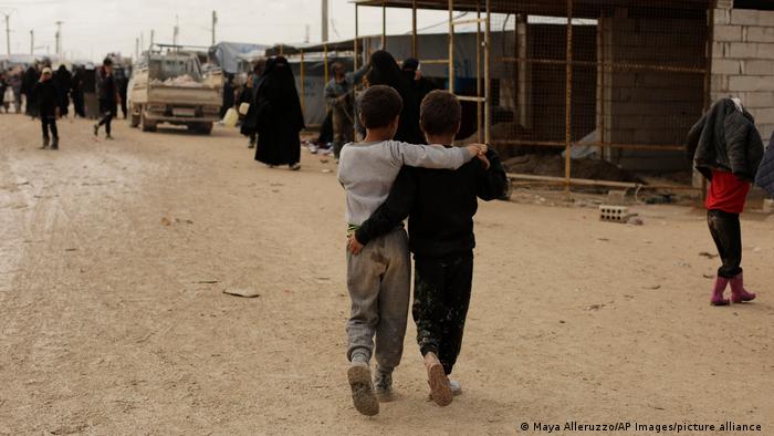مخيم الهول بشرق سوريا، لجأ إليه مئات النساء والأطفال بعد سقوط داعش. (31 مارس/ آذار 2019)