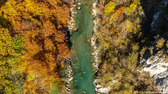 Tara Gorge in Montenegro seen from above