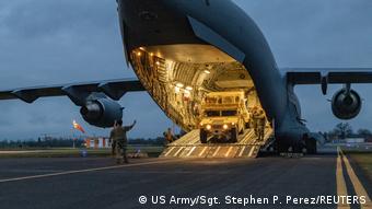 Американские войска прибывают в Европу в рамках усиления восточного фланга НАТО, февраль 2022
