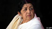 18.06.2010
(FILES) In this file photo taken on June 18, 2010 singer Lata Mangeshkar attends the launch of photographer Gautam Rajadhyaksh’s Marathi coffee table book “Chehere” in Mumbai. - Beloved Bollywood singer Lata Mangeshkar has died at the age of 92. (Photo by AFP)