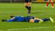 Nicole Billa lies on the turf during a Hoffenheim match Nicole Billa lies on the turf during a Hoffenheim match