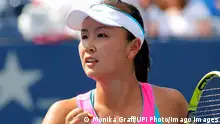  Chinese tennis star Peng Shuai has not been seen in public since shortly after she said on November 2, 2021 that she was sexually assaulted by former vice premiere Shang Gaoli. Chinese state media published an email today, November 18, 2021, purportedly written by Peng, saying the accusations were false but the WTA, Tennis Damen and others say the email is a fraud. Peng is shown in a 2014 file photo from the US Open in New York. File PUBLICATIONxINxGERxSUIxAUTxHUNxONLY NYP20211119551 MONIKAxGRAFF