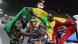 Les supporters sénégalais dans une rue à Dakar Les supporters sénégalais dans une rue à Dakar
