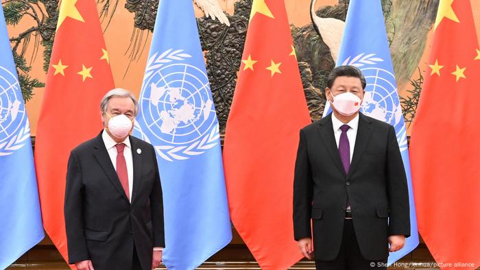 China I Xi Jinping und Antonio Guterres in Peking