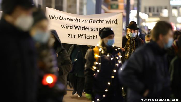 Deutschland Demonstration der Gegner von Corona-Maßnahmen in Bonn