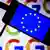 Google Logo und EU Flagge