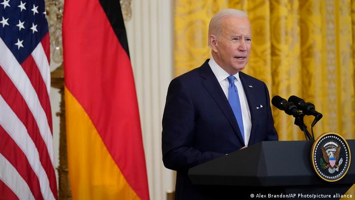 USA Deutschland | Washington | Biden und Scholz bei der Pressekonferenz
