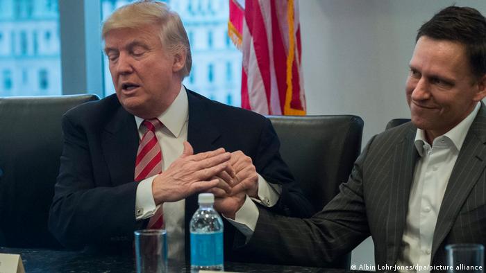 USA Ex-President Donald Trump and PayPal founder Peter Thiel