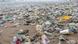 Plastic waste washed ashore in Indonesia Plastic waste washed ashore in Indonesia