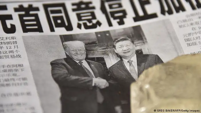 China Peking | Zeitung zeigt Donald Trump und Xi Jinping