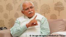 CHANDIGARH, INDIA - JULY 2: Haryana Chief Minister Manohar Lal Khattar speaks during an interview at CM House on July 2, 2019 in Chandigarh, India. (Photo by Keshav Singh/Hindustan Times) Profile Of Haryana Chief Minister Manohar Lal Khattar PUBLICATIONxNOTxINxIND 