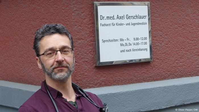 Axel Gerschlauer outside his practice