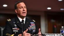 US Army Lieutenant General Michael Kurilla testifies before the Senate Armed Services Committee on his nomination to the next commander of the US Central Command, on Capitol Hill, in Washington, DC, February 8, 2022. (Photo by MANDEL NGAN / AFP) (Photo by MANDEL NGAN/AFP via Getty Images)